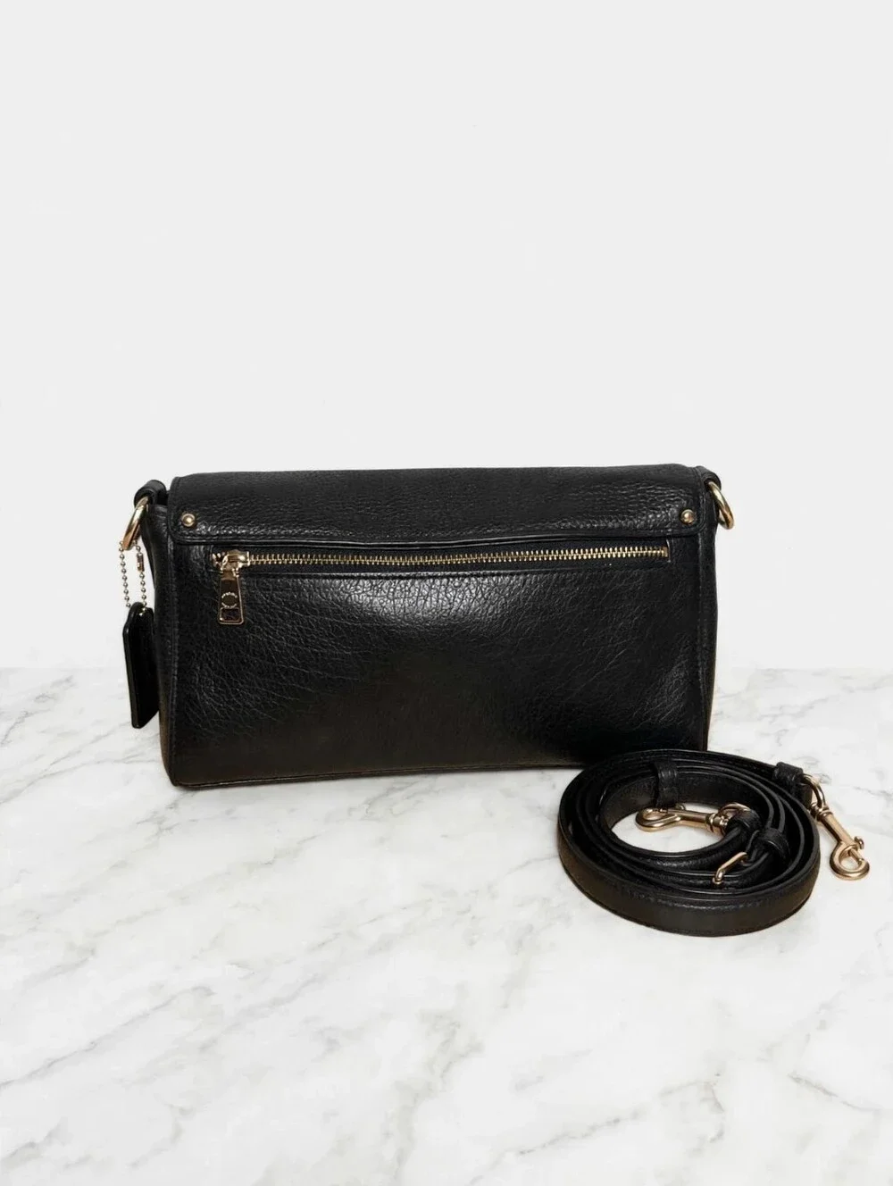 Authentic COACH Jade Shoulder Bag  F91105 Refined pebble leather,